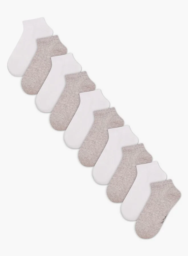 Lee Cooper Men Socks Ankle Length - Set Of 10